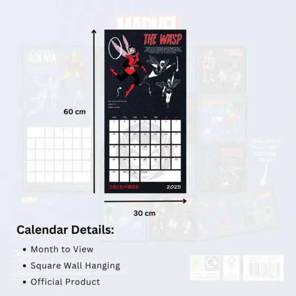 Marvel Comics Calendar 2025