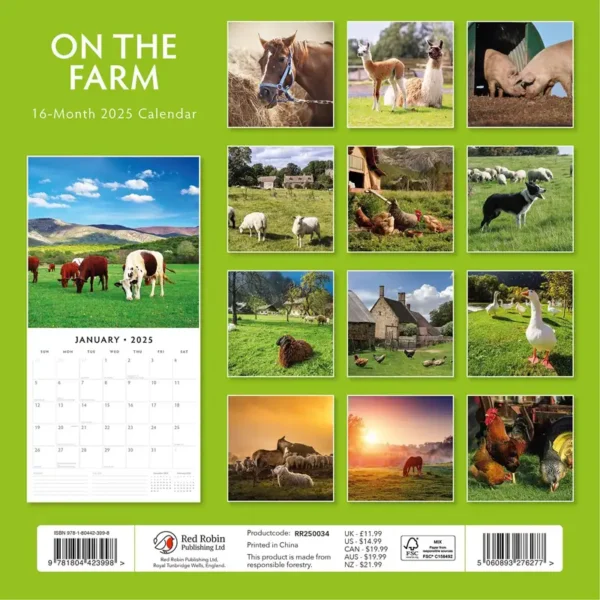 On the Farm 2025 Calendar