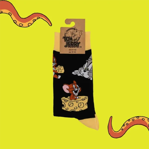 Soctopus Tom and Jerry Cheese Socks