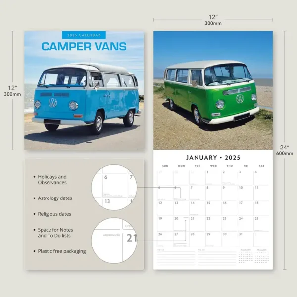 2025 Camper Vans Calendar