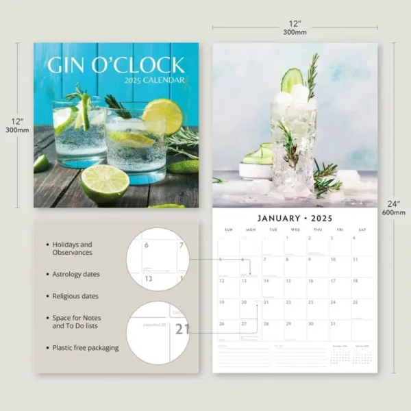 2025 Gin O'Clock Calendar