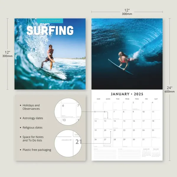 2025 Surfing Calendar