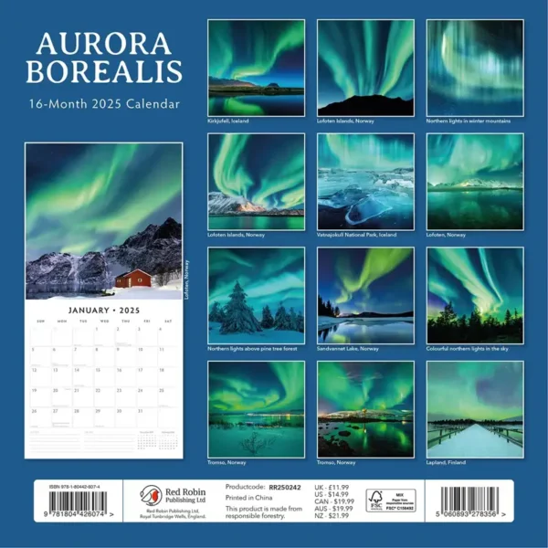 Aurora Boraelis 2025 Calendar