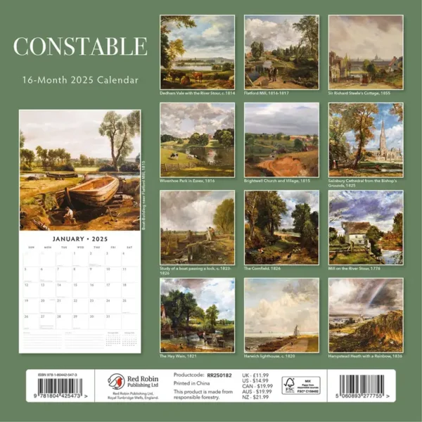 Constable 2025 Calendar