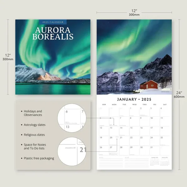 Northern Lights 2025 Calendar