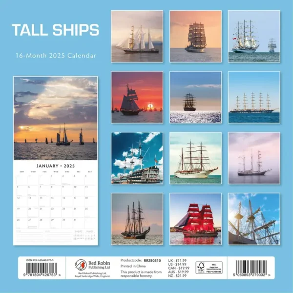 Tall Ships 2025 Calendar