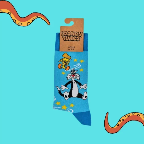 Sylvester Tweety Soctopus Socks