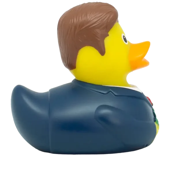 Bachelor Rubber Duck with Red Rose