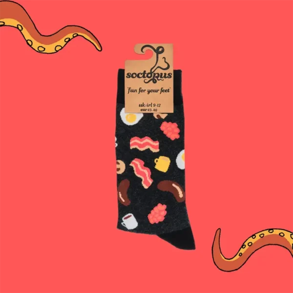 English Breakfast Soctopus Socks