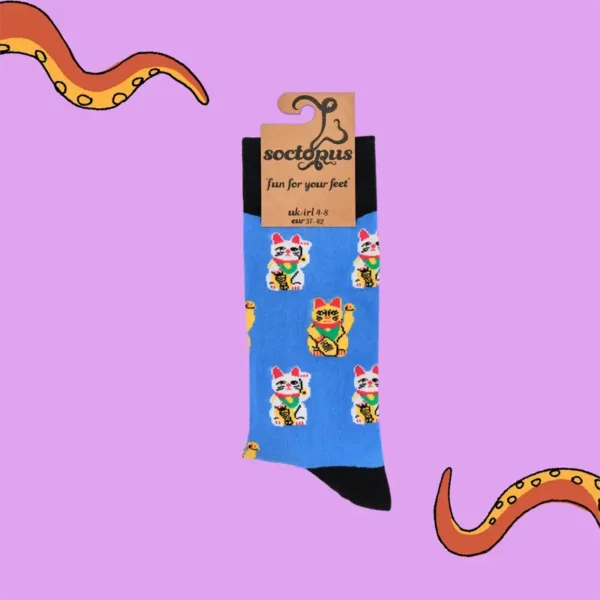 Lucky Cat Soctopus Socks