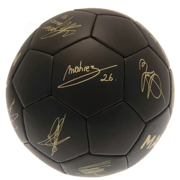 Manchester City FC Football Signature Gold