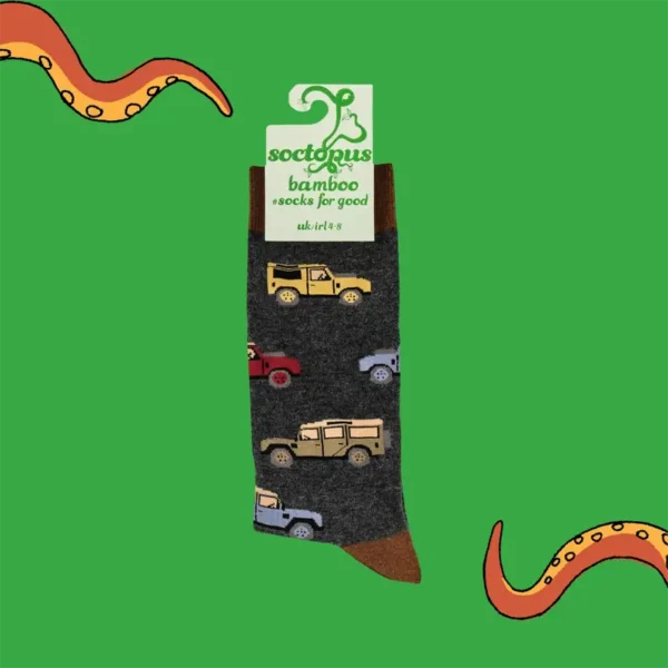 Off Road Vintage Car Soctopus Socks